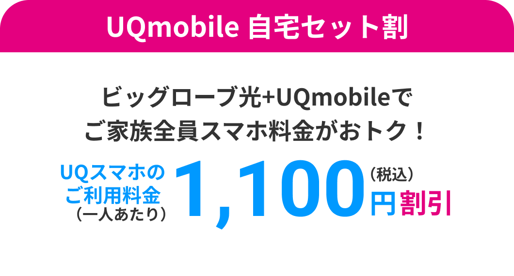 UQmobile 自宅セット割