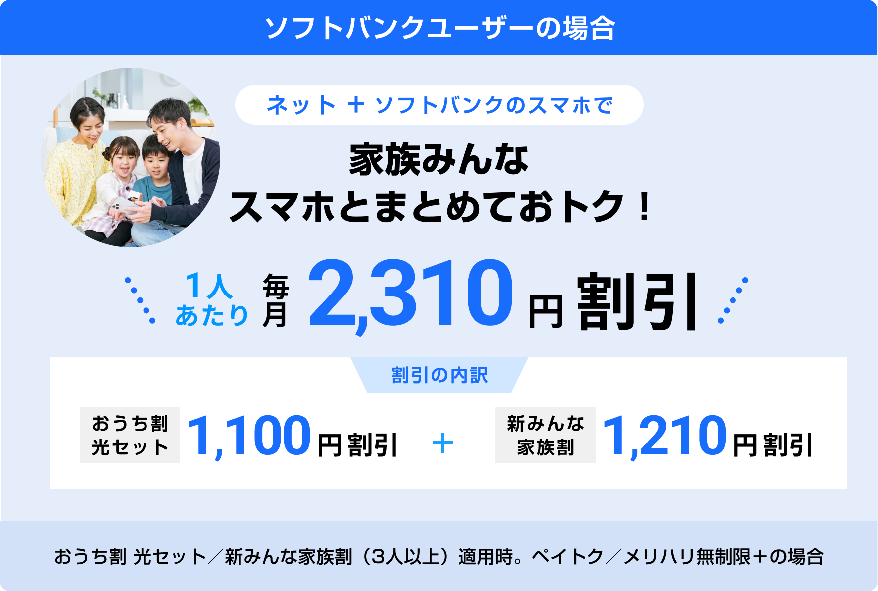 スマホ通信料がずーっとおトクに！