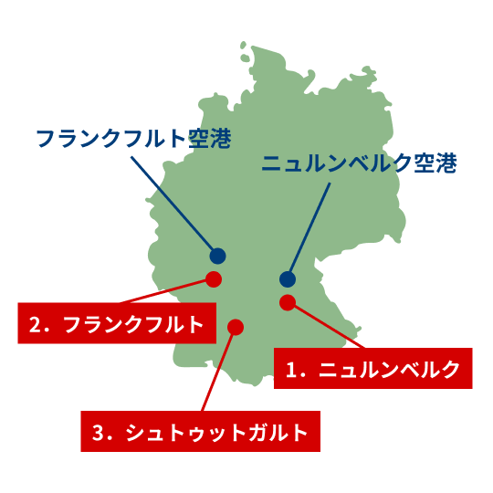 ドイツの地図画像